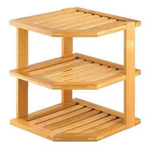 Estante de Especias de Bambú de Tres Niveles, Organizador de Almacenamiento de Madera para Cocina, Estante Multifuncional para Alimentos y Artículos Diversos - Product Image 4