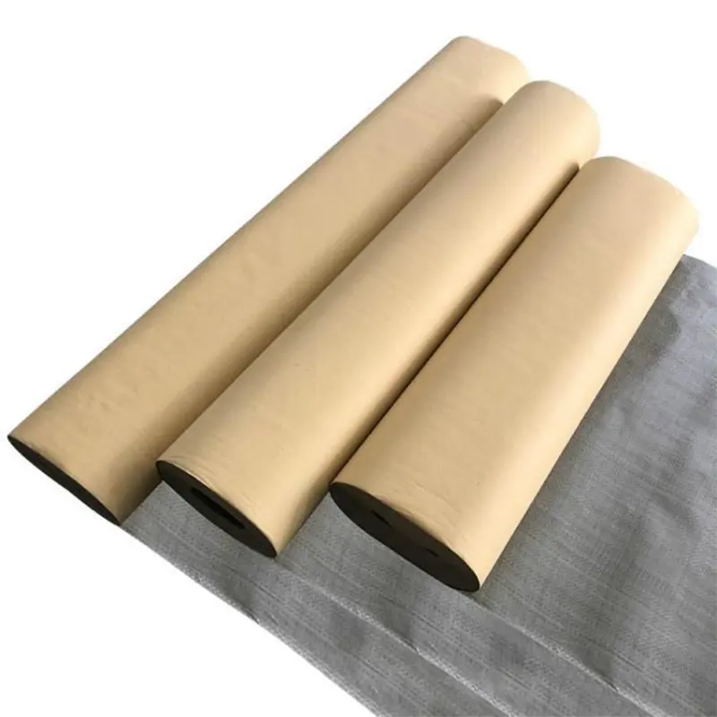 Anti Rust VCI Waxed Wrapping Paper Steel Wrapping Paper Kraft Paper With Woven Fabric