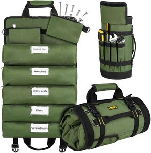 Échantillon gratuit : Sac de rangement pour outils d'électricien de haute qualité et durable, sac de transport pour outils de technicien électrique, organisateur de sacs à main - Product Image 6