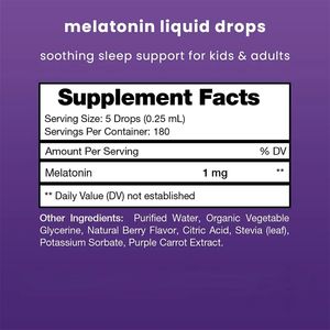 Olli Oem/Odm/Obm Melatonine Drank Plantenextract Slaapvloeistof Slaapmiddel Ontspanning Melatonine Druppels Voor Diepe Slaap Supplement - Product Image 2
