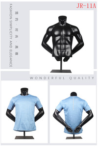 Sports Fitting Half-body <strong>Male</strong> Headless <strong>Mannequin</strong> Athletic <strong>Torso</strong> Man With Arms for Sale - Product Image 3