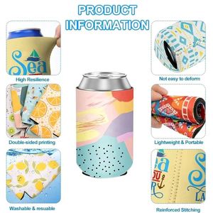 Custom Logo Beer Cozies Insulated Neoprene Can Coolers for Eco-Friendly and Decorative Parties - Product Image 2