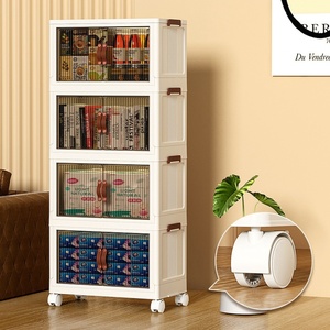 Odm/OEM nhựa có thể gập lại lưu trữ tủ 3XL nhiều lớp cài đặt miễn phí tủ quần áo cho quần áo & đồ chơi PP chất liệu - Product Image 4