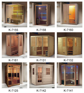 ห้องซาวน่า<span class=keywords><strong>ไม้</strong></span>สำหรับ <span class=keywords><strong>2</strong></span> คน พร้อมห้องอบไอน้ำกระจกนิรภัย ห้องอาบน้ำอเนกประสงค์สำหรับสวน - Product Image 3