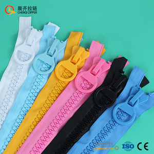 Vente directe d'usine 25cm (32 résine POM) grandes dents en plastique <span class=keywords><strong>fermeture</strong></span> <span class=keywords><strong>éclair</strong></span> en caoutchouc 20 # haut bas arrêt vêtements durables bagages - Product Image 3