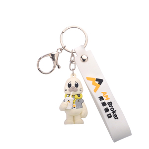 Nhà máy sản xuất móc khóa <span class=keywords><strong>PVC</strong></span> cao su mềm 3D tùy chỉnh Longzhiyu, mặt dây chuyền hình thú hoạt hình dễ thương, nhà cung cấp OEM - Product Image 6