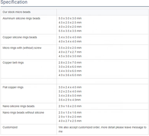 <span class=keywords><strong>Euro</strong></span> Locs Tools แหวนขนาดเล็ก,ลูกปัดสำหรับต่อผมขนาด1000*3.6ชิ้น/ขวดขนาด2.9*4.5 * มม. สำหรับต่อผม - Product Image 5