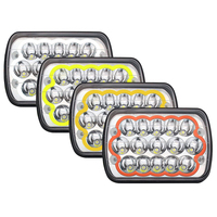 5x7 7 pouces 45W Halo Led Voiture Travail Lumière Haut Bas Faisceau avec 45W Extérieur Auto Éclairage Travail 7pulgadas