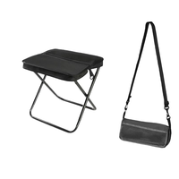 Tabouret pliable 2-en-1 avec sac de rangement, capacité 300 lb, tissu Oxford imperméable, cadre en aluminium ultra-léger pour extérieur et salon