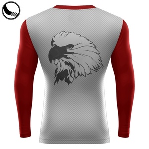 T-shirt de compression à sublimation blanc froid pour hommes - Product Image 3