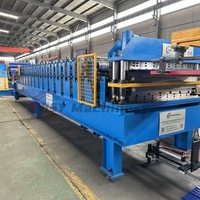 Machine de formage à froid de tôles trapézoïdales à double couche personnalisée avec système de cisaillement indépendant et de superposition automatique