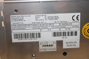 Kollmorgen 403A-C FER-Servostar 3A มือสอง - Product Image 5