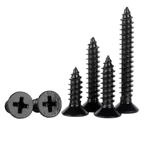Black 304 Stainless Steel Phillips Countersunk Self Tapping Screws Metric Grade 8 For Metal Construction - Product Image 2