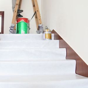 Feutre de protection de sol auto-adhésif blanc protecteur collant polaire de couverture de peinture en feutre blanc - Product Image 5