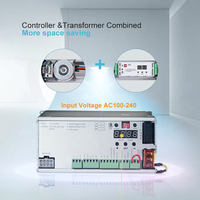 Opérateur de portail battant automatique intelligent Turtech SW200 Slim, télécommande, design moderne pour application hôtelière