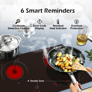 Doopen electric cooker factory Hot Sale Dual-Burner Touch Control Ceramic Electric Cooktop for Kitchen ODM - Product Image 2
