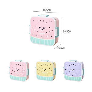 กล่องข้าวเด็กแบบแบ่งช่อง 3 ช่อง สแตนเลส 304 สีตามสั่ง ปลอดสาร BPA ใช้กับไมโครเวฟ<span class=keywords><strong>ได้</strong></span> ป้องกันการรั่วซึม - Product Image 4