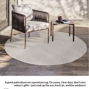 <span class=keywords><strong>Tapis</strong></span> d'extérieur en polypropylène tissé, résistant aux taches, facile à nettoyer, de qualité supérieure, pour la piscine, le jardin, le camping, les pique-niques - Product Image 4