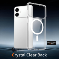 Coques de téléphone transparentes résistantes au jaunissement avec fixation magnétique Aimant puissant N52 Coque de téléphone S26 Edge