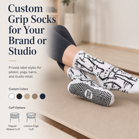 Vente directe d'usine, chaussettes de pilates personnalisées avec logo, chaussettes de yoga antidérapantes pour femmes, chaussettes de sport mi-mollet, chaussettes de pilates antidérapantes