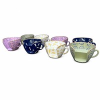 Ensemble de 8 sculptures en résine personnalisables, découpées et aérographeées, avec bordure dorée, durables, pour commande en gros, décoration de magasin, boutique de cadeaux, présentation à domicile