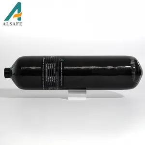 ALSAFE Factory Sale Compressed Air Tank 3L 300bar Pcp Carbon Fiber Bottles Gas Cylinder