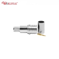 Sertissage de prise mâle QMA pour adaptateur d'antenne radio de connecteur de câble coaxial LMR240 pour la diffusion