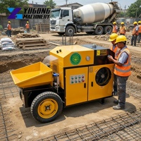 Pompe à béton électrique 15KW YG-10 avec portée horizontale de 50m