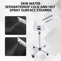 Vaporisateur facial vertical chaud et froid à 2 têtes de pulvérisation pour le visage, hydratant, blanchissant, anti-âge, pour salon de beauté