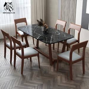 Usine fournissant des meubles de salle à manger en bois, table rectangulaire, nouveau design, prix le plus bas, stock important, livraison immédiate, sur mesure. - Product Image 6