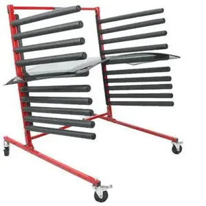 JH-Mech Workshop System Metal Rack Holding Windscreens Steel Mobile Windshield Rack For Truck