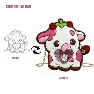 กระเป๋าอิตะแบบใส PVC พรีเมียม ปรับแต่งรูปทรงได้ทุกแบบ พร้อมหน้าต่างโชว์สินค้า กระเป๋าสไตล์ญี่ปุ่นน่ารัก กระเป๋าถือผู้หญิงแบบกำหนดเองได้ พร้อมหูหิ้ว - Product Image 1