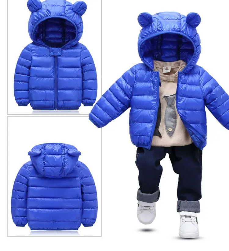 Fall Winter Girls Boys Cute Warm Children Jacket Toddle Bubble Puffer Down Coats Short Cotton Kid's Jacket