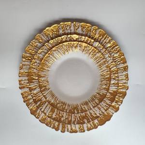 Assiettes de présentation élégantes en gros, motif corail, pour traiteur, salades de fruits, steaks, desserts, mariages et fêtes - Product Image 5