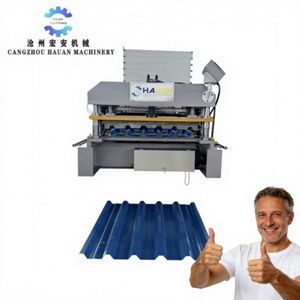 Metal Roofing <b>Tiles</b> Rolling Forming Machine with Gear & Bearing PLC Control 3-Year Warranty for Russian Market - Product Image 1