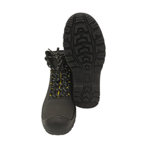 Bottes de sécurité imperméables en cuir de vache à bout en acier Chaussures de travail