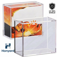 Étagère de présentation en acrylique transparente, écologique, anti-UV, pour cartes Pokémon, anti-poussière, boîte de présentation pour 30 boosters japonais
