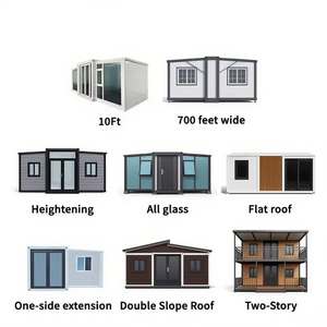 Casa Container Espandibile 20ft con 2 Camere da Letto, Edificio Prefabbricato Moderno per Ufficio/Villa, Montaggio Rapido, Tetto <span class=keywords><strong>a</strong></span> Falda Durevole, Casa Modulare - Product Image 4