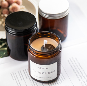 Unique Design <b>Decorative</b> Glass Candle Jar Wholesale Clear Glass Candle Jars - Product Image 1