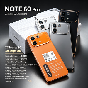 Teléfono Inteligente Android Note60 Pro 5G Desbloqueado, Gran Memoria 12GB-512GB RAM, Tecnología de Vanguardia, Estilo Tecno, Gran Venta en África, 7800mAh - Product Image 4