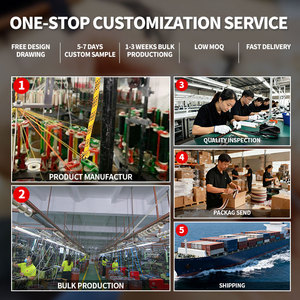 Pita Rajut <span class=keywords><strong>Jacquard</strong></span> Logo Grosir Pabrik, Pita Dua Warna 40MM, Tali Webbing Poliester Custom untuk Kemeja, Hoodie, Pakaian Olahraga - Product Image 6