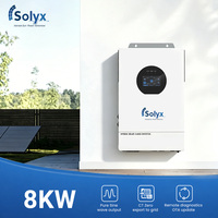 Onduleur solaire hybride Solyx 8kW monophasé 120/240Vac avec protection contre les surtensions UL1741, MPPT, BMS, WiFi, 4HP, 6 parallèles pour maison hors réseau