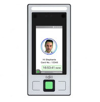 Sistema de asistencia de tiempo de oficina Terminal de reconocimiento facial biométrico de 4,3 pulgadas con función Nfc de contraseña de huella dactilar Rfid