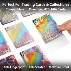 Atacado: Protetores de Cartas Padrão 66x91 mm com Ajuste Perfeito Interno para Cartas de Jogos de Troca - <span class=keywords><strong>Sleeves</strong></span> Macios - Product Image 3