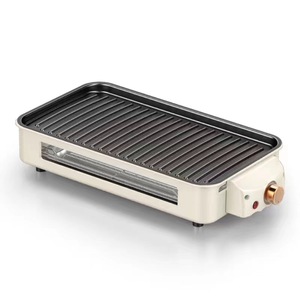 Grill électrique multifonctionnel pour l'intérieur et l'extérieur, grill à brochettes sans fumée, pot à <span class=keywords><strong>barbecue</strong></span>, plaque de cuisson, détachable - Product Image 1