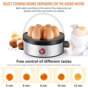 Egg Steamer Stainless Steel 1-7 Eggs Single Layer Electric Egg Boiler Household Mini <b>Breakfast</b> <b>Maker</b> - Product Image 2