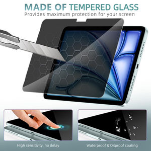 Protector de Pantalla de Vidrio Templado de Privacidad 9H con Pegamento Completo, Antirrayaduras, Alta Transparencia, Grosor de 0.33 mm, 2.5D para iPad Air - Product Image 2