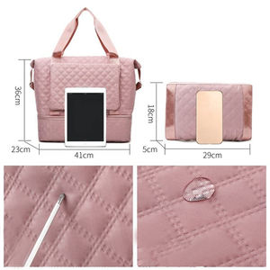 Travel Duffel <b>Bag</b> for Women Carry On Expandable Weekender Overnight <b>Bags</b> Large Capacity Travel Duffel <b>Bag</b> with <b>Wet</b> Pockets - Product Image 2