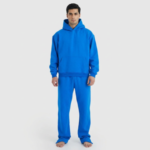 Survêtement pour homme en coton léger fabriqué en usine, séchage rapide et écologique, vente en gros à prix avantageux, motif uni pour l'hiver - Product Image 1