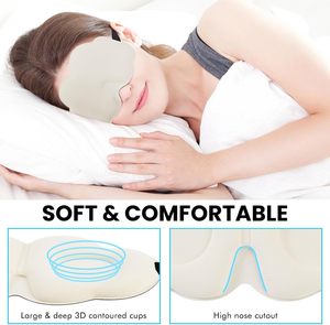 Antifaz para Dormir con Logotipo Personalizado, Diseño 3D, Bloquea la Luz, Transpirable, de Seda de Hielo de Doble Cara - Product Image 4